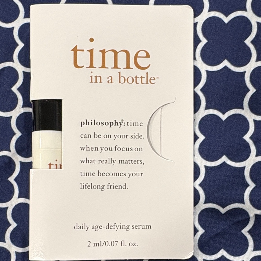 Philosophy Time in a Bottle Daily Serum - sample vial 2ml/0.07oz 4pack